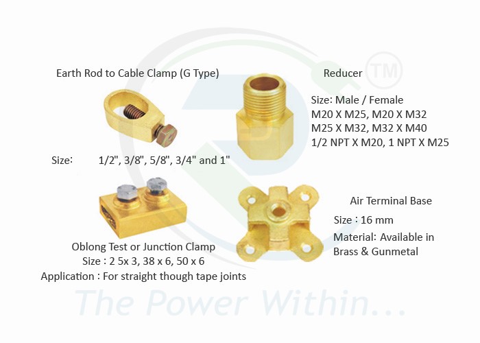 Brass Earthing And Grounding Accessories
